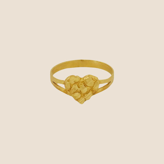 Heart Nugget Ring 