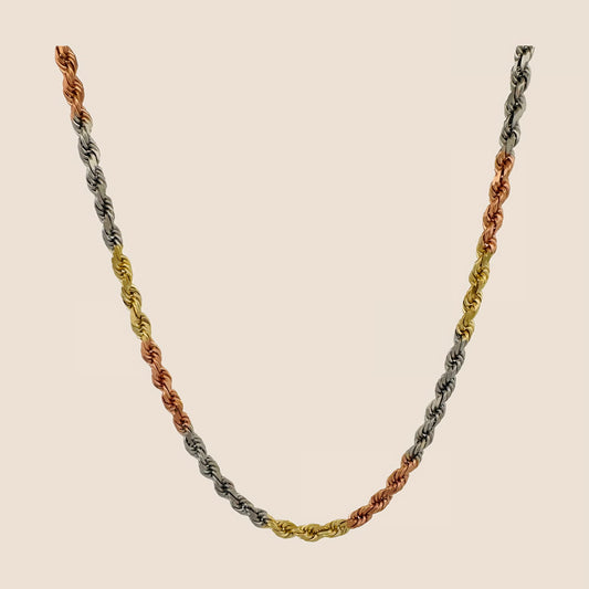 5MM Tri Color Rope Chain 